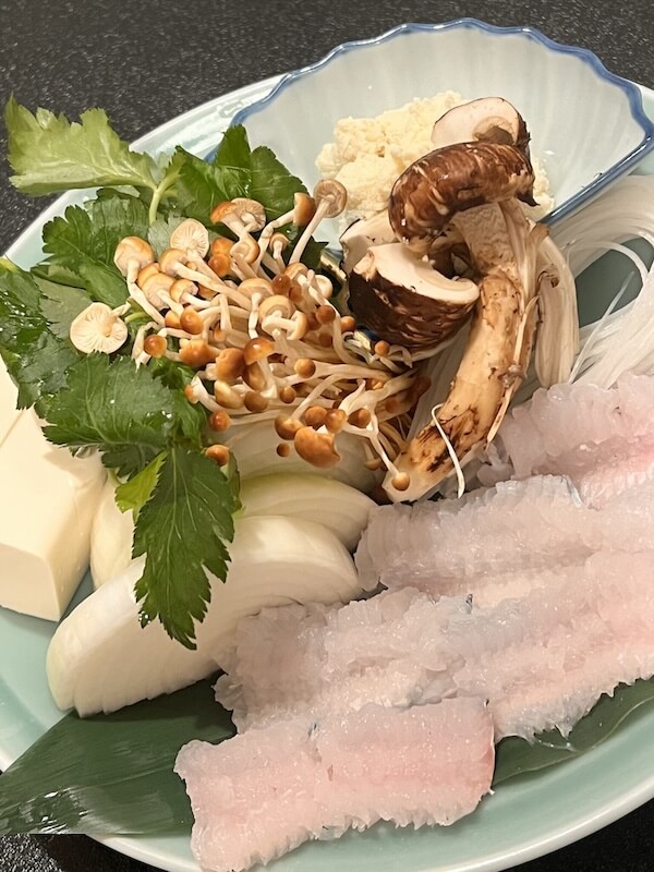 名残り鱧と松茸のコース